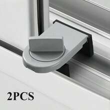 2pcs Heavy Duty Aluminum Alloy Sliding Window Limiter - Anti-Theft, Anti-Fall - Home Metal Window Hardware - A - View 11