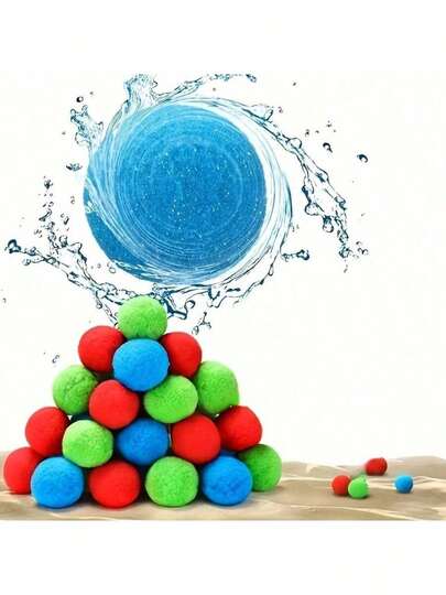 Globos de agua reutilizables, globos de agua reutilizables para juegos al aire libre, juego de lanzamiento de agua - globos de agua de verano para piscina y diversión en el patio trasero