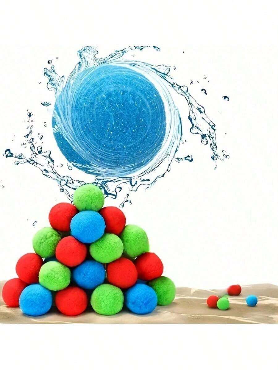 Reusable Water Balloons, Reusable Water Balloons For Outdoor Games, Water Throwing Game - Summer Water Balloons For Swimming Pool And Backyard Fun - Multicolor - View 1
