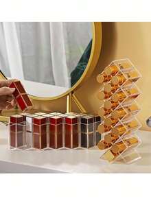 1pc16,28Grid Acrylic Lipstick Box Makeup Organizer Storage Box Li - A - View 1