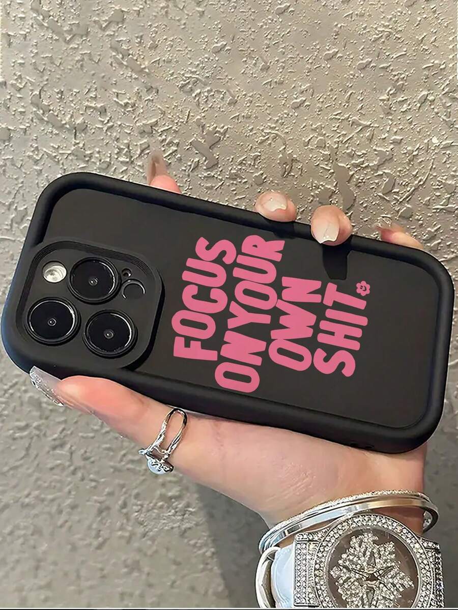 更多爱意，以及适用于 Apple 17/17Pro/17Promax/16 Pro Max/17/15/14/13/12/11 的柔软保护壳，黑色保护壳，方便实用，全新时尚创意设计美学，高品质气囊保护壳，男女皆宜。 - 黑色 - 查看 1