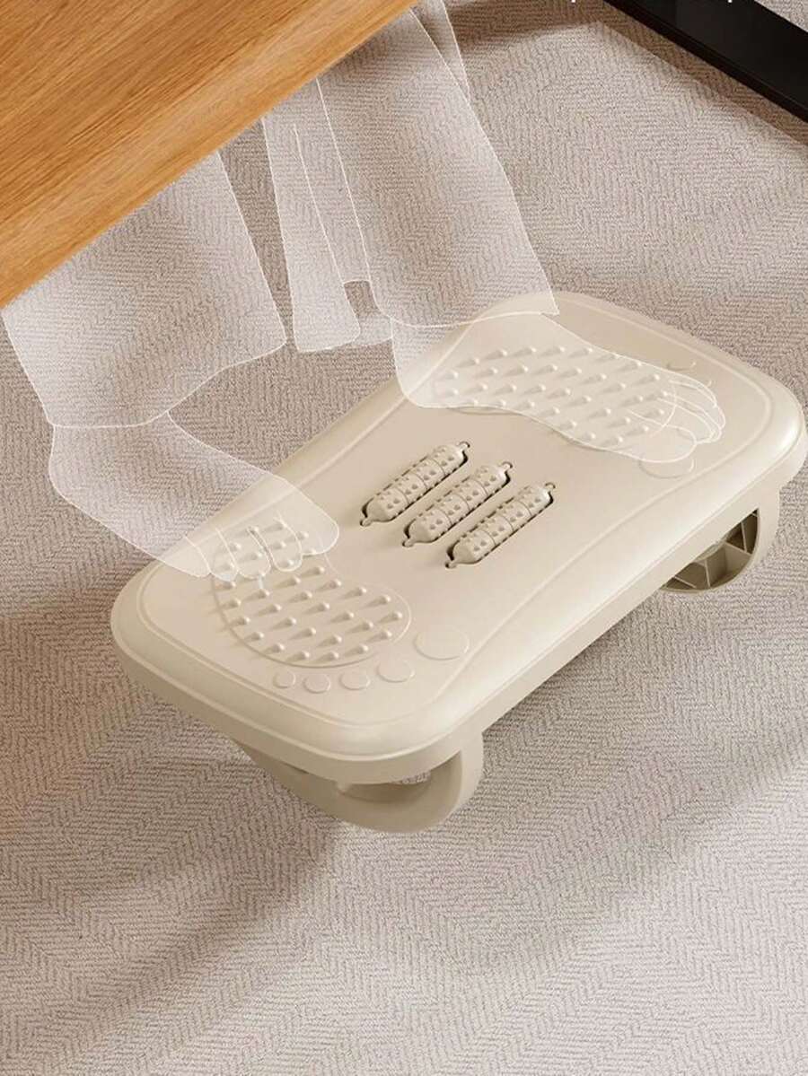 Under Desk Foot Rest Pad, Office Foot Stool Leg Extender, Massage Footrest, Home Foot Stool