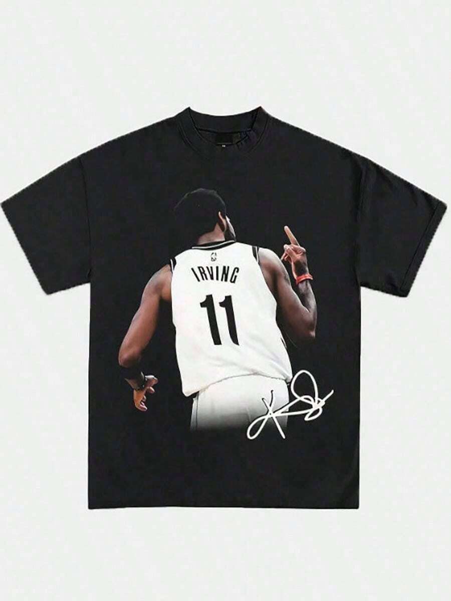 Exclusive Designed Basketball Graphic T-Shirts Premium Grade Heavyweight Tees Rap Basketball Y2K Vintage Pure Single-Sided Printed Round Neck Short Sleeved T-Shirt T Shirt Vintage Shirts Graphic Tees Street Life Men Funny Shirts Halloween Fgift,Printed & Shipped In USA Men Graphic T Shirts | Men's T-Shirts | Graphic Tee Mens Clothes Cheap Black Graphic Shirt - 黑色 - 查看 1