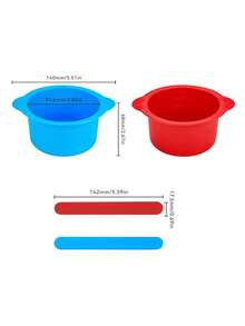 Wax Heater Thickening Heat-Resistant Silicone Bowl, Wax Replacement Bowl For Depilation, Reusable Wax Pot Bowl - Multicolor - View 5