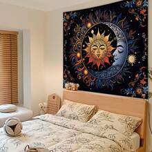Tapestry Boho Sun Tapestry Bohemian Tapestry For Bedroom Vibrant Tapestries Wall Hanging Bedroom Living Room Wall Art And Home Decor Tapestry For Bedroom Wall Tapestry - G-1 - 查看 3