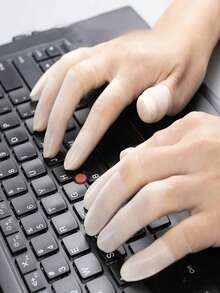 100只一次性指套，乳胶指套，加厚弹力橡胶指套，手指保护，手指卫生，家用指套 - A - 查看 8