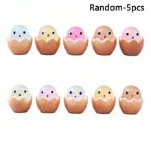 10/20 piezas Luces de noche de huevos de Pascua en miniatura - Decoración de jardín de resina hecha a mano, decoración del hogar, decoración de dormitorio, decoración multiusos duradera con tema de animales, decoración de Halloween y Pascua, regalo de cumpleaños - Multicolor - Ver 14