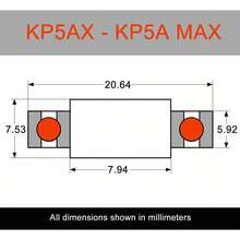 KP5AX X6 + KP6AX X2 Bearing Complement For Max Whyte T130 2015-2018 Swing Arm - B - View 4