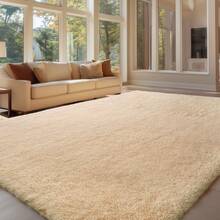 Sour Lemon Large Size Fluffy Rugs, Non-Slip Soft Shaggy Floor Carpet Mats & Rugs For Room Decor, Washable Nonslip Modern Area Rug, Modernstyle Antislip Decorative Carpets For Home Livingroom Bedroom Nursery, Big Rug, Large Rug, Home Decor - Lạc đà - Xem 12