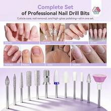 SAVILAND 2026 Nail Drill Professional: 40000RPM Electric Nail Drill 30S Fast Removal For Acrylic Nails Low Noise Electric Nail File Long-Lasting Manicure Pedicure Mobile Tech & Salon (Gradient Purple) - 漸層紫 - 查看 7