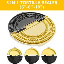 3-In-1 Tortilla Crimper And Sealer, Adjustable Quesadilla Crimper For 6"- 8"-10" Makes Sealed Tortillas, Quesadilla And Burritos, Dishwasher (Black & Yellow) - 查看 2