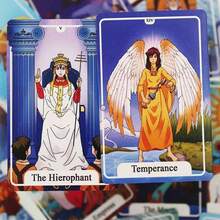 Kawaii Waite Tarot Cards, 78 Cards, Approx. 10X6.5cm, Tabletop Game Cards, Romantic Healing Vibes, Festive Atmosphere, Stress-Free Fun, Suitable For Weddings, Music Festivals, Halloween, Christmas, Valentine's Day, Ramadan, Easter, April Fools - 1pcs - View 8