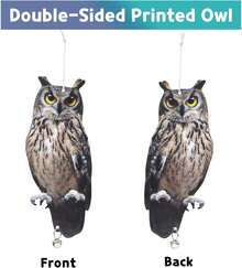 4-Pack Reflective Owl Deterrents: Hanging Bird Scarers For Garden & Windows - Amazed Eagle 4pcs - View 3