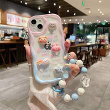 Newmine Novelty Case: 3D Wavy Cute Bunny Phone Case/Bracelet Protector With High-Value Cartoon Design And Drop-Proof Features. - Multicolor - View 14