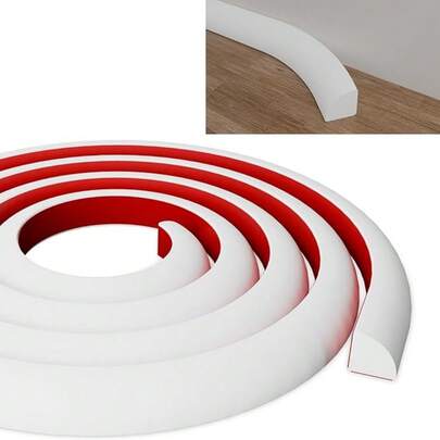 1pc 2m/78.74in Self-Adhesive Decorative Trim, Waterproof Molding Trim, Suitable For Wall Edges, Corners, Countertops, Tile Edges, Etc.