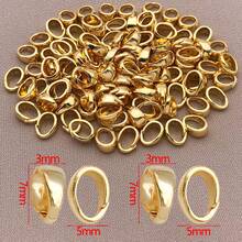 10pcs 3x5x7mm Elegant Minimalist 18K Gold-Plated Copper & Thick Silvery Platinum Seed Clasp Polished Finish DIY Jewelry Findings Kit For Wedding & Party - Multicolor - View 12