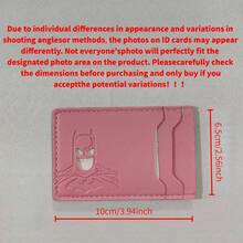 Warner Bros 华纳兄弟蝙蝠侠卡包，超级英雄主题，超薄简约，可用作身份证卡包，男女通用，前袋安全钱包，完美的父亲节礼物，耐用的对折钱包，多卡槽设计。 - 彩色 - 查看 12