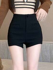 Women Shorts - Black - View 4