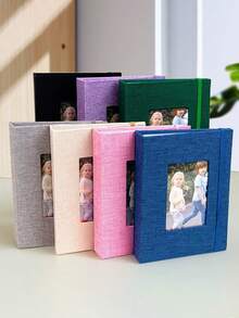 Album ảnh Ngày của Mẹ thiết kế riêng, bìa vải lanh trang nhã với cửa sổ đựng ảnh - Thích hợp làm quà tặng gia đình, đám cưới, kỷ niệm, sinh nhật, Halloween và Giáng sinh - Thiết kế tối giản hiện đại - Nhiều màu - Xem 9