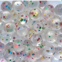 批发闪亮星星弹力球，价格实惠的礼品和嘉年华奖品 - 透明 - 查看 6