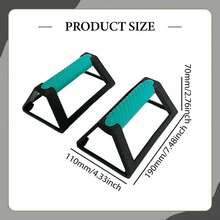 2pcs 110lbs Capacity Push Up Bars, Non-Slip Triangular Support Pushup Stands, Fitness Strength Training Handles - Multicolor - View 8