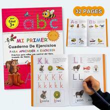 Lachilly Spanisches Buchstaben Übungsheft, Lese- und Schreibübungsblätter, Handschrift & Buchstabenformung Praxis auf Spanisch, interaktives Lernmaterial für Lehrer und Schüler, Homeschooling und Klassenzimmer Bildungsressourcen, Lernspielzeug - Verschiedenfarbig - Übersicht 10