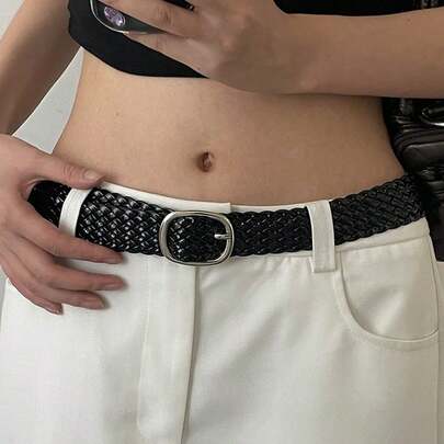 1件波西米亚风编织腰带，女士款