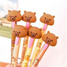 12/24/36pcs Cartoon Capybara Erasable Pen & Refill Set, Gel Pen, Suitable For Writing, Drawing, Highlighting, Marking, School & Office Supplies, Back To School Gift, Birthday Gift, Gift Filler - Sets - View 11