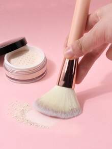 2pcs Premium Soft Large Makeup Brushes, Suitable For Powder, Blush, Contour, Loose Powder, Face Makeup Tools - Apricot - View 6