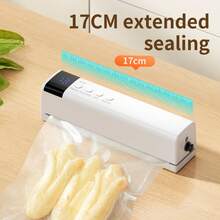 Portable USB Charging Vacuum Sealing Machine (With Digital Display Screen) - Quick Sealing, Including Pump And Sealing Bag, Suitable For Food, Snacks, Meat, Fruits And Vegetables Preservation - Compact Design, Battery: 1200mAh; - Classic - View 11