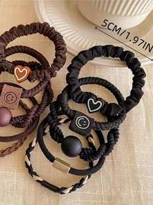 Bộ 25 chiếc dây buộc tóc nữ phong cách Bohemian, dây buộc tóc co giãn đính hạt hình trái tim dễ thương, phù hợp với mọi kiểu tóc, tóc đuôi ngựa, thể thao, phong cách Bohemian, dây chun cao cấp, đơn giản và thanh lịch, độ đàn hồi cao, dây buộc tóc, mùa hè, kỳ nghỉ, du lịch. - Nhiều màu - Xem 9
