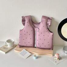 蕾丝儿童游泳背心，幼儿游泳训练救生衣，适合在海滩和泳池进行浮力游泳 - 彩色 - 查看 6