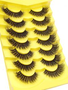 10 Pairs Fluffy American Style False Eyelashes, European And American Thick And Voluminous Eyelashes - View 2