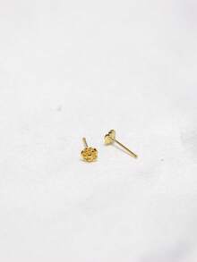 1件装花朵鼻钉，925纯银材质，女士鼻部穿孔饰品 - rose flower - 查看 8