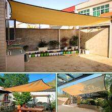 Malla de sombra para jardín con cuerdas de instalación gratuita, malla de protección solar de alta densidad con hebillas de cobre, ideal para patios, terrazas, cenadores, balcones y restaurantes europeos. Ofrece protección solar y UV, y es de calidad comercial y duradera. - Champán - Ver 5