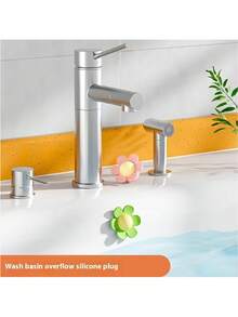1/3 piezas Tapón de silicona para rebosadero del fregadero, tapón de rebosadero con forma de flor, fácil de instalar, adecuado para fregaderos de cocina y baño, evita el desbordamiento y la obstrucción (para orificio de drenaje de 2cm/0.78in) Suministros de cocina Accesorios de cocina Enviados al azar - Multicolor - Ver 6