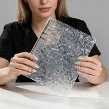 Acrylic Nail Art Display Book, Large Capacity Loose-Leaf Binder With Organic Glass Cover, Portable Nail Supplies - Multicolor - View 6