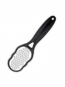 1pc Professional Stainless Steel Foot Scrubber, Splash-Proof Design, Ergonomic Handle, Coarse & Fine Sanding Surfaces, Durable Plastic Structure, Suitable For Home SPA Pedicure And Manicure, Perfect Gift For Graduation, Thanksgiving, Christmas - Multicolor - View 7