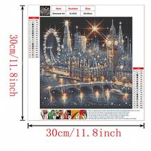 1pc DIY Diamond Painting London Night Scenery, Full Round Acrylic Diamond Mosaic, Suitable For Living Room, Bedroom, Office - Unique Creative Gift - View 4
