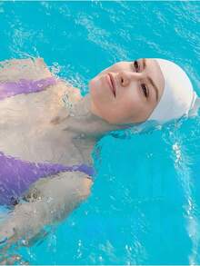 1pc Silicone Swimming Cap, Waterproof & Warm, Suitable For Indoor/Outdoor Swimming Pool And Beach, Best Seller In 2026 - Swimming Cap - View 7