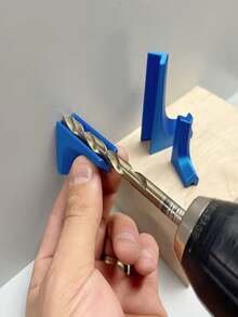 3pcs Drill Guide Rail, Vertical And Square Positioning Tool, V-Shaped Groove Design, More Durable Than Round Rail (Length/Segment) - A - View 9