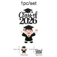 2026毕业派对装饰，毛毡布墙贴，入口主题套装 - 畢業 - 查看 5