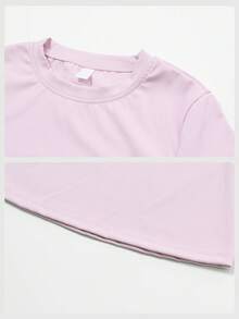 MFVIM Seamless Ribbed Knit Sports Tee - Baby Pink - View 11