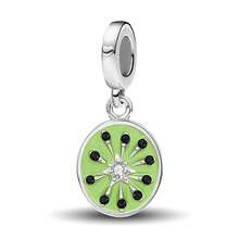 1 hạt trang trí hình quả kiwi, thích hợp để tự làm vòng tay/vòng đeo tay, phụ kiện thời trang dành cho nữ. - hạt cườm - Xem 16