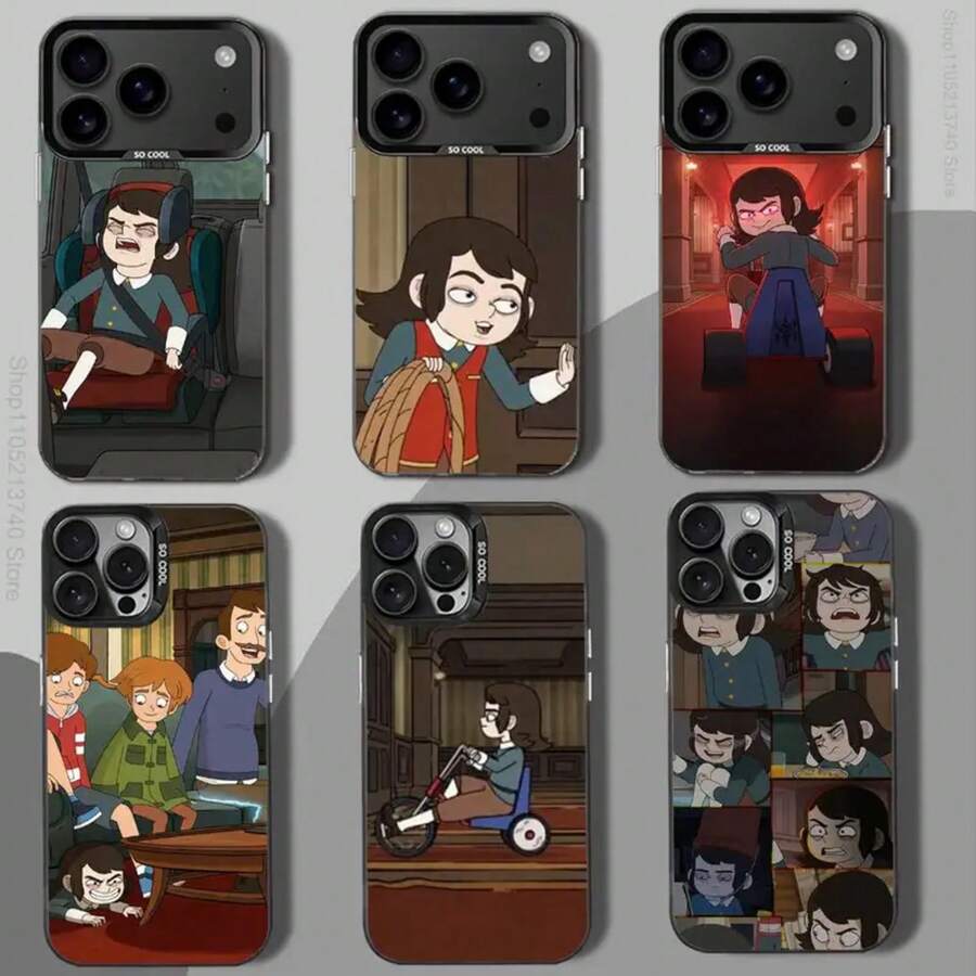 Funda para Teléfono H-HauntedS HotelS 2025 para iPhone 12, 16, 11, 14, 13, 17, 15, E, Max, Plus, Air, Pro, Mini, negra, a prueba de golpes - z6 - Ver 1