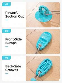 Pet Suction Cup Slippers, Chew-Resistant, Helps Consume Pet's Energy; Pet Sniffing Toys, Self-Entertainment For Dogs - Multicolor - View 4