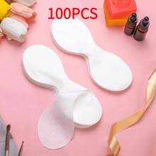 100 Pieces/200 Pieces Of Disposable Eye Care Mask Pad, Made Of Non-Woven Fabric, Eye Care Facial Mask Paper Beauty Sheet, Moisturizing Skin Care Spa Eye Mask, Mild And Soothing Eye Mask Pad, Suitable For Spa And Personal Care, No Spices, No Batteries - White - Multicolor - View 13