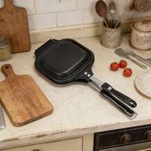 1pc Minimalist Sandwich Maker Pan, Non-Stick Double-Sided Heating Bread Baking Mold, Wholesale For Home Use - View 6