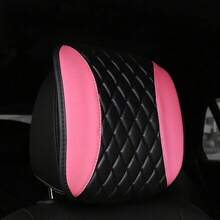 Car Headrest Cover, Soft Leather Dirt-Proof Vehicle Seat Head Rest Protector, Breathable Automotive Interior Protection Dust Covering Accessories, Universal For Most Cars - Neck Pillow - View 4