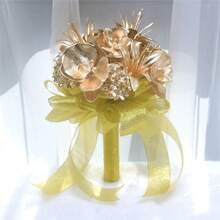 1 Bouquet Bohemian Style Bridal Bouquet, Suitable For Wedding Photography, Bridal Shower And Valentine's Day Gift - Multicolor - View 1